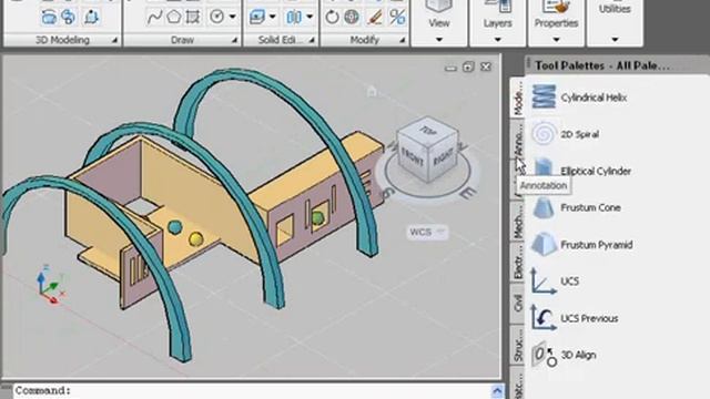 AutoCad -2-4 Tool palettes لوحة смотреть онлайн