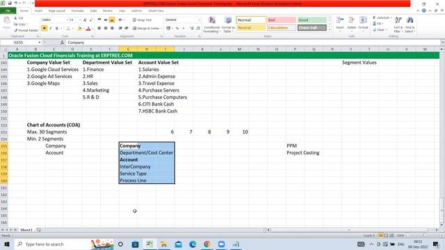Oracle Fusion Financials Training | Chart of Accounts Overview | 6th Session смотреть онлайн