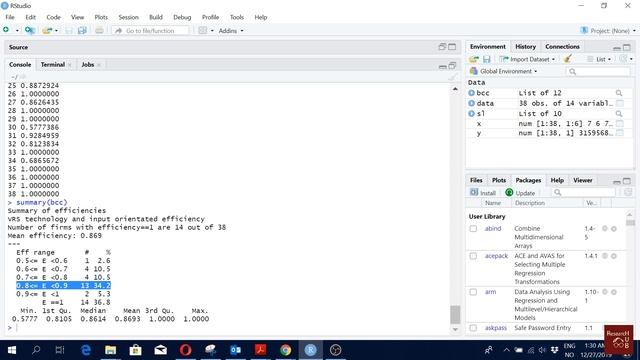 Data Envelopment Analysis in R (VRS, CRS & Bootstrapping) смотреть онлайн