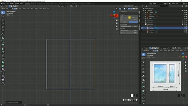 Blender 3D. Моделирование дома серии П-57 #6. Моделирование окна смотреть онлайн