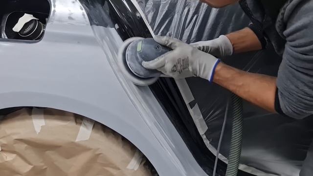 Подготовка грунта к покраске на сухую! Выравнивание грунта машинкой под покраску! смотреть онлайн