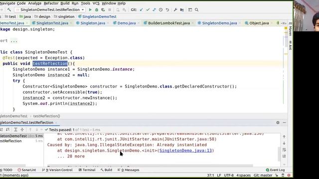 Singleton Design Pattern | Code смотреть онлайн