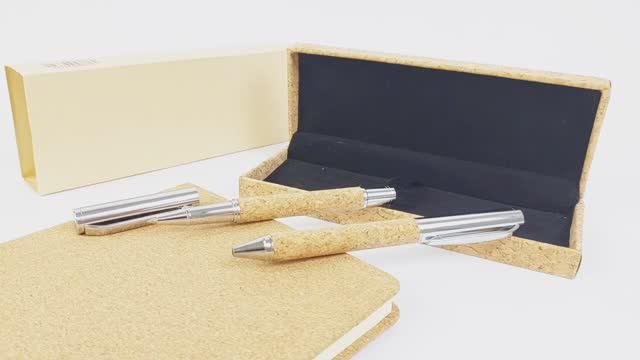 Подарочный набор ручек из пробки в футляре смотреть онлайн