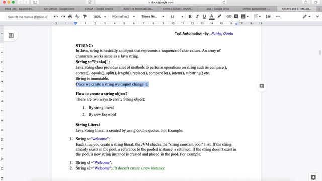 8 What is String ? Introduction of String in JAVA? смотреть онлайн