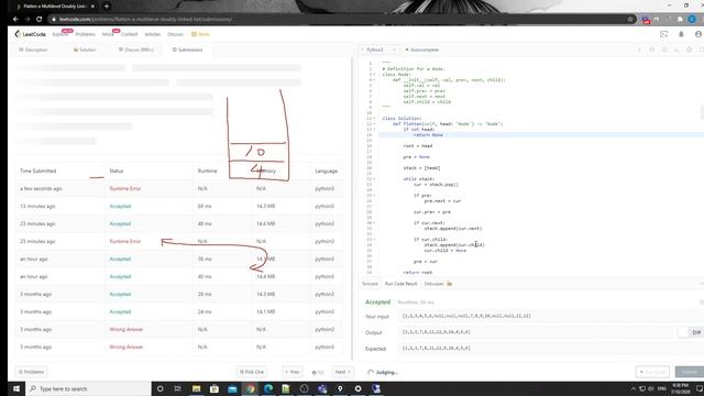 LeetCode 430. Flatten a Multilevel Doubly Linked List смотреть онлайн