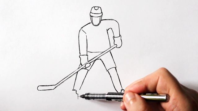 Как нарисовать Хоккеиста