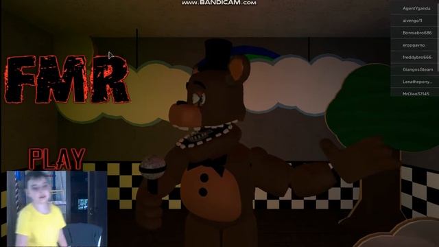 Показываю  секретных персонажей в игре Roblox Fredbear