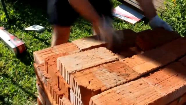 Печь для пиццы из простого кирпича без раствора и глины смотреть онлайн