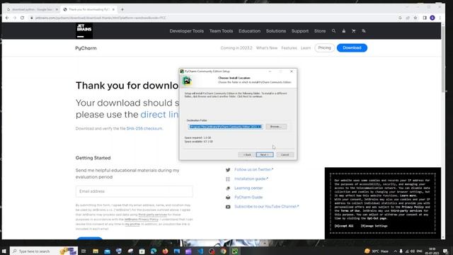 How to run Python program in Pycharm tutorial | Download and install pycharm with python setup 2023 смотреть онлайн