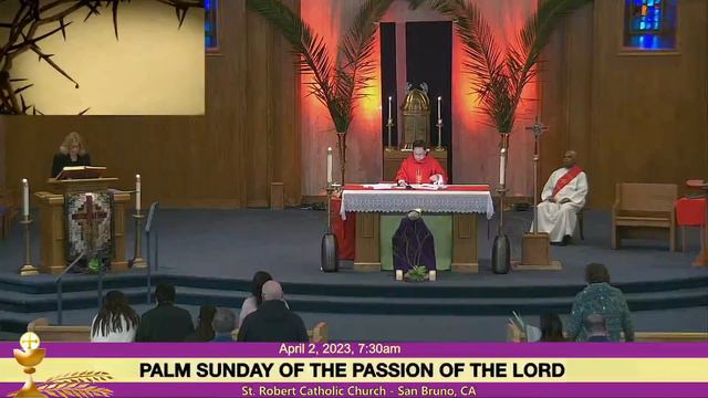 Palm Sunday of the Passion of the Lord, 4/2/2023 7:30am смотреть онлайн