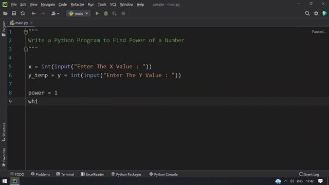 Write a Python Program to Find Power of a Number || X power n using Python смотреть онлайн