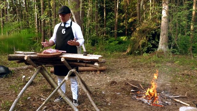 Килограммовый Стейк ТОМАГАВК / ГОТОВИМ В ЛЕСУ смотреть онлайн