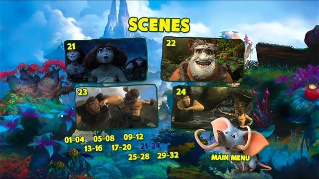 The Croods 2013 DVD menu walkthrough смотреть онлайн