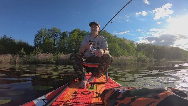 Рыбалка с САП доски / Сапборд с Aliexpress / Щука на блесну