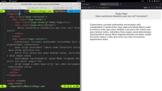 28- كورس VUE 3: Blog App - Page Component & Slots смотреть онлайн