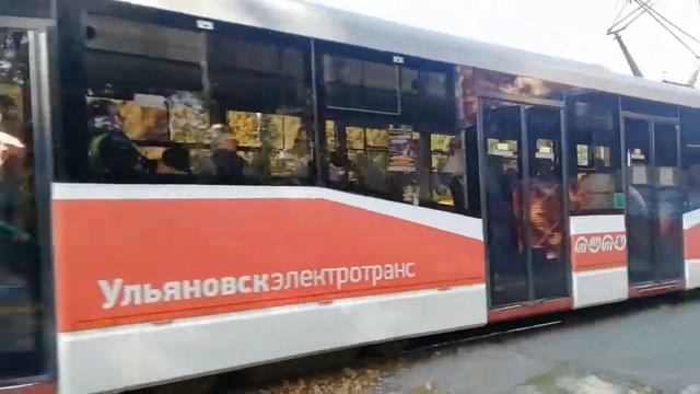 Трамвай 71 153 3 (ЛМ 2008) в Ульяновске смотреть онлайн