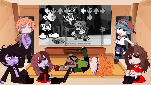 FNF Characters React to Friday Night Funkin' VS Mickey Mouse Sunday Night Creepypasta Horror EXE Mo смотреть онлайн