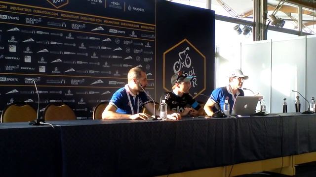 Elia Viviani after his stage 2 win at the 2015 Dubai Tour смотреть онлайн