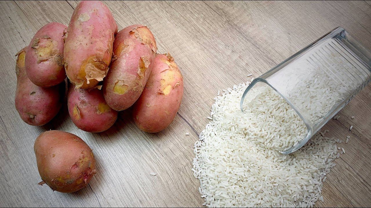 Стакан РИСА И КАРТОШКА! Вы не поверите, но это Очень вкусно! смотреть онлайн