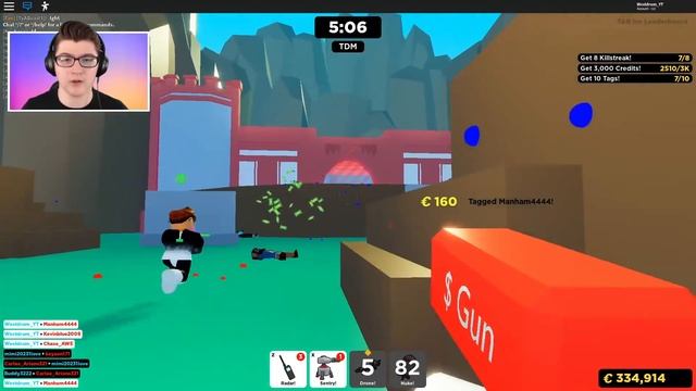 BUYING The *NEW* MONEY GUN For $2,250,000! | Roblox BIG Paintball смотреть онлайн