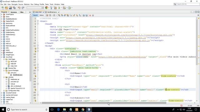 How to send email in java servlet смотреть онлайн