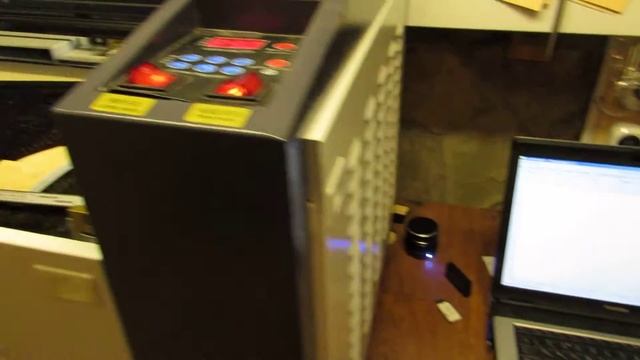 Раскрой фанеры 10мм на лазерном станке Militech L4060