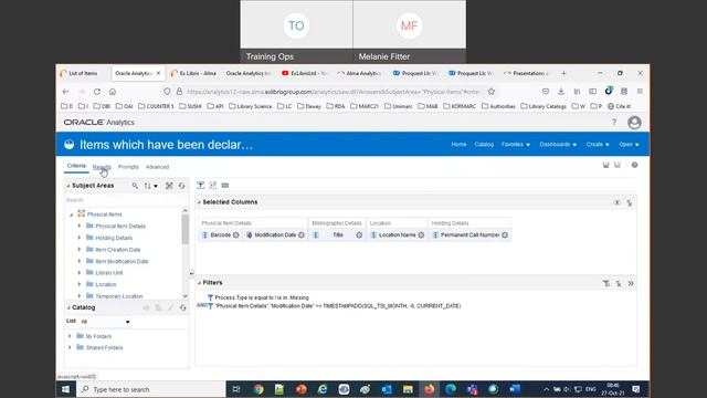 Analytics Master Class 2 of 8 Physical Inventory and Fulfillment in Alma Analytics (Oct. 27, 2021) смотреть онлайн