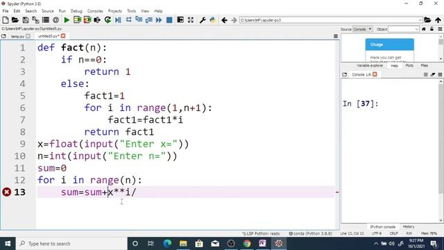 Exponential Series (Maclaurin Series) using Python Programming смотреть онлайн