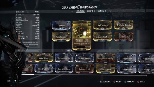Warframe-Dera Vandal 2 forma build смотреть онлайн
