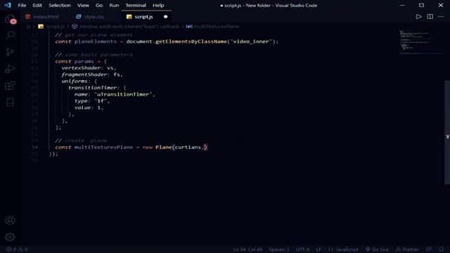 Change A Liquid Distortion Video Using HTML CSS & Curtains.JS | DoubleVideoPlane Tutorial смотреть онлайн