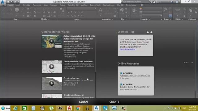 AutoCAD Civil 3D Tutorial for Beginners, GETTING STARTED смотреть онлайн