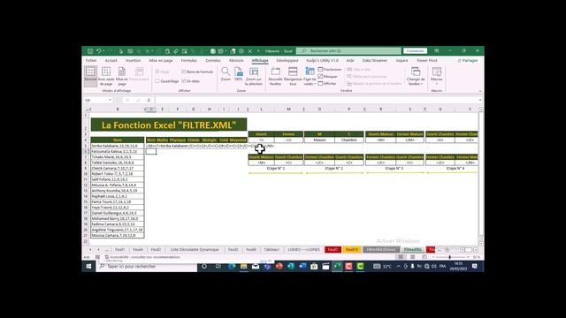 La fonction FILTRE.XML смотреть онлайн