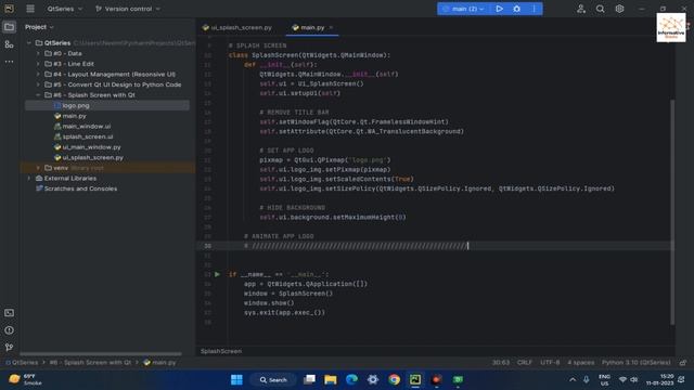 #04 - Add Logo Animation | Pyside2 | Python смотреть онлайн