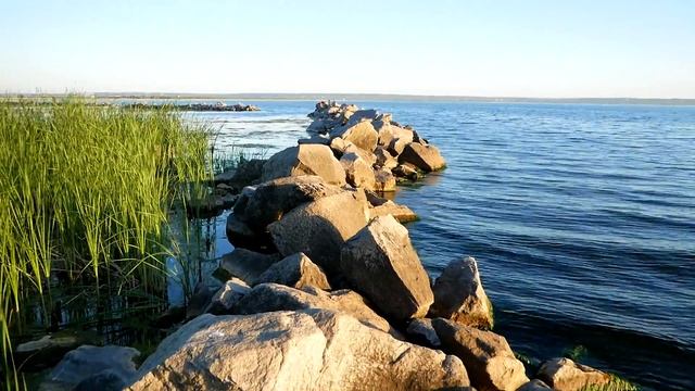 Прогулка по пляжу и набережной левого берега. Днепродзержинск (Каменское)