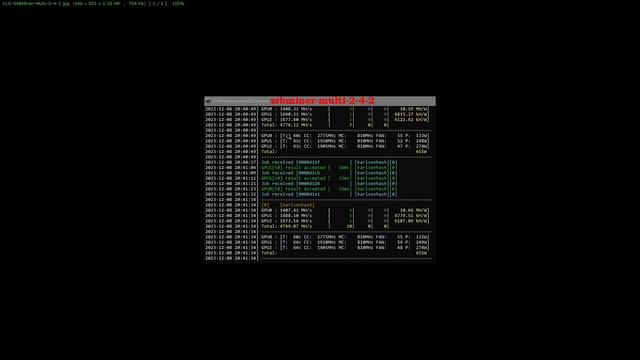 Майнинг Karlsen на видеокартах, сравнение хешрейта Srb, Rigel, Lol, Gminer