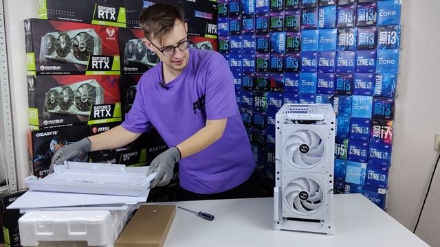 Обзор белого корпуса Lian Li Lancool 216 с отличной продуваемостью и богатой комплектацией. смотреть онлайн