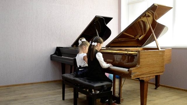 К.Черни "Два романса" В. Купревич "Литовский вальс" Ансамбль Рий Анастасия и Повстенко Мария. 7 лет смотреть онлайн