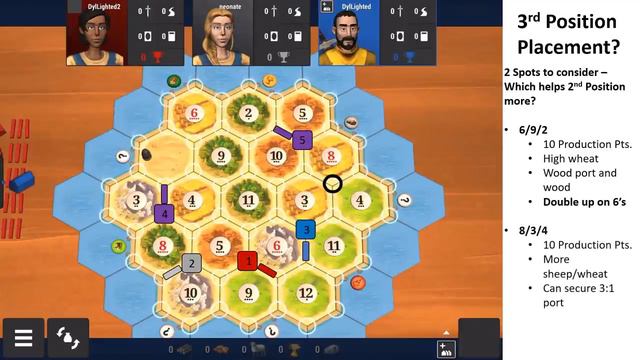 Settlement Placement - Plan/Look ahead! || Settlers of Catan: Strategy смотреть онлайн