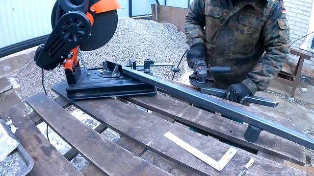 мангал из профтрубы 30*30 своими руками. I Make A Brazier For The First Time With My Own Hands