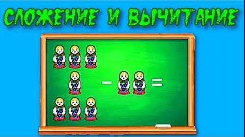 Сложение и вычитание чисел от 1 до 10 Математика 1 класс. смотреть онлайн