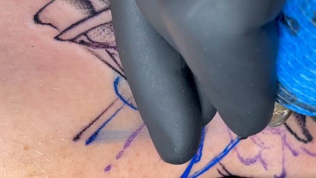 Real speed tattooing | Watercolor horse tattoo смотреть онлайн