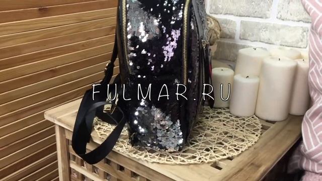 РЮКЗАК С ПАЙЕТКАМИ МЕНЯЕТ ЦВЕТ ОТ ПРИКОСНОВЕНИЙ серия с молнией от Фулмар.ру смотреть онлайн