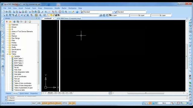 nanoCAD Mechanica Part List смотреть онлайн