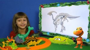 Детям про Динозавров Челлендж Угадай Скелет Динозавра #2 КАРНОТАВР и др. Видео для Детей Lion boy