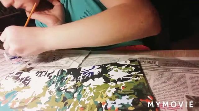 Раскрашиваю картину по номерам (часть-1) смотреть онлайн