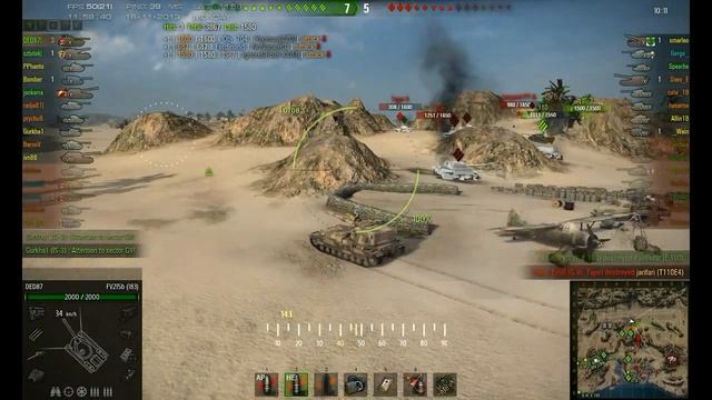 WoT 0.8.9 - FV215b (183) - Airfield - Godzilla by DED87 смотреть онлайн