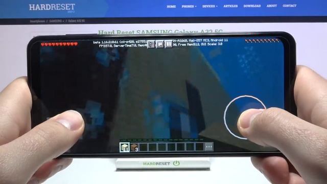 SAMSUNG Galaxy A32 5G - Minecraft GamePlay