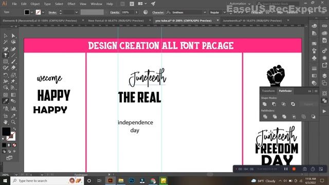 Juneteenth SVG T shirt Design Bangla tutorial in Adobe Illustrator смотреть онлайн