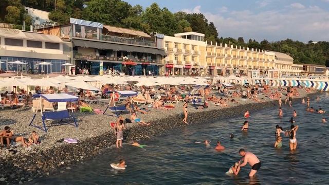 Сочи июль 2020 г. Пляж Приморский.Сколько стоит удовольствие и кайф в Сочи? смотреть онлайн