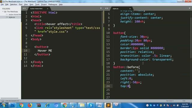 Swipe Button hover Effect using html css смотреть онлайн
